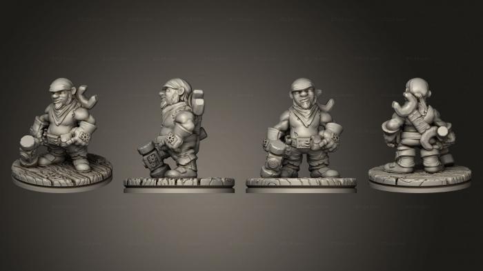 Military figurines (Demon Touched Female Cutlass 009, STKW_5072) 3D models for cnc