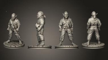 Military figurines Demon Touched Female Cutlass 012 3d model