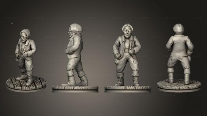 Military figurines (Demon Touched Female Cutlass 019, STKW_5082) 3D models for cnc