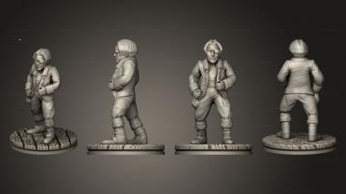 Military figurines Demon Touched Female Cutlass 019 3d model