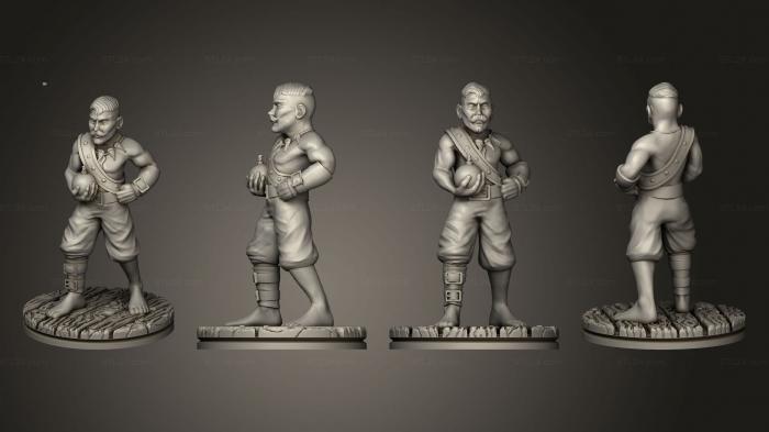 Military figurines (Demon Touched Female Cutlass 020, STKW_5083) 3D models for cnc