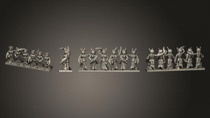 Military figurines (Demon Troop 03, STKW_5092) 3D models for cnc