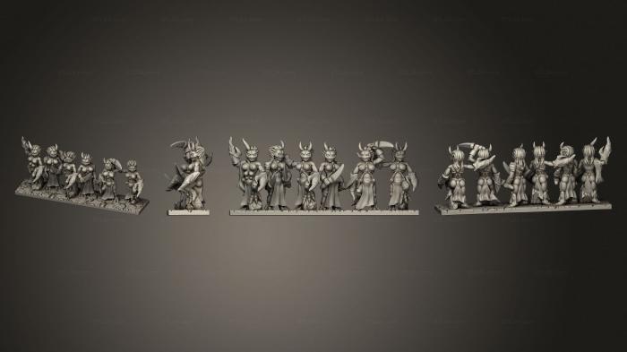 Military figurines (Demon Troop 05, STKW_5094) 3D models for cnc