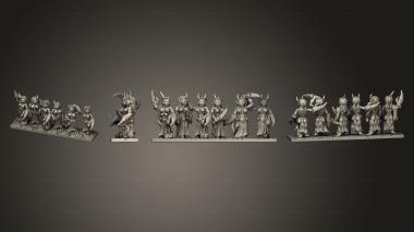 Military figurines Demon Troop 05 3d model