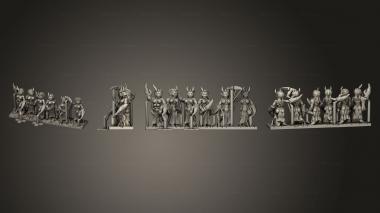Military figurines Demon Troop 06 3d model