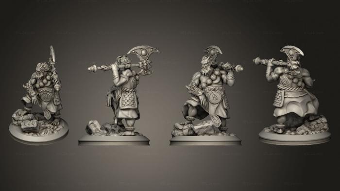 Military figurines (Demon Xiao Tong, STKW_5100) 3D models for cnc