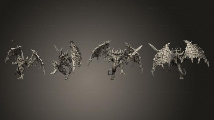 Military figurines (Depths of Hell Jizor L Leg, STKW_5112) 3D models for cnc