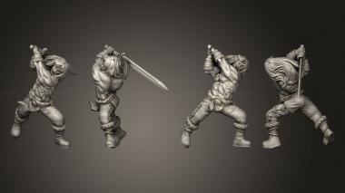 Military figurines Desert Adventurer 01 3d model