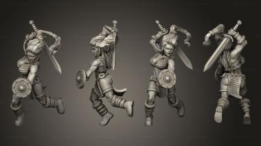 Military figurines Desert Adventuress 01 3d model