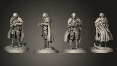 Military figurines Desert Marine 3d model