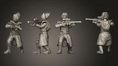 Military figurines Desert syndicate 02 3d model