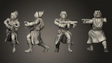 Military figurines Desert syndicate 03 3d model