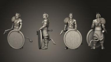 Military figurines Devil Folk Barbarian 3d model