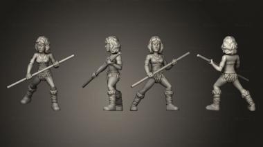 Military figurines Diana the Acrobat 3d model
