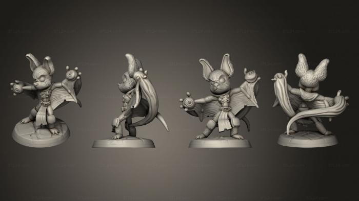 Military figurines (Dice Heads Bat Wizard, STKW_5160) 3D models for cnc