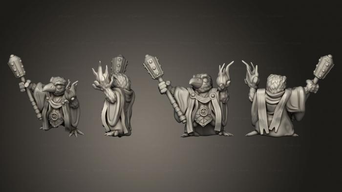 Military figurines (Dice Heads Raven Cleric, STKW_5165) 3D models for cnc