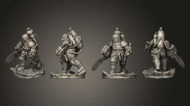 Military figurines Diggers Base 3 3d model