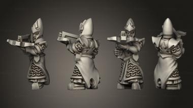 Military figurines dire elf crossbow 3 3d model