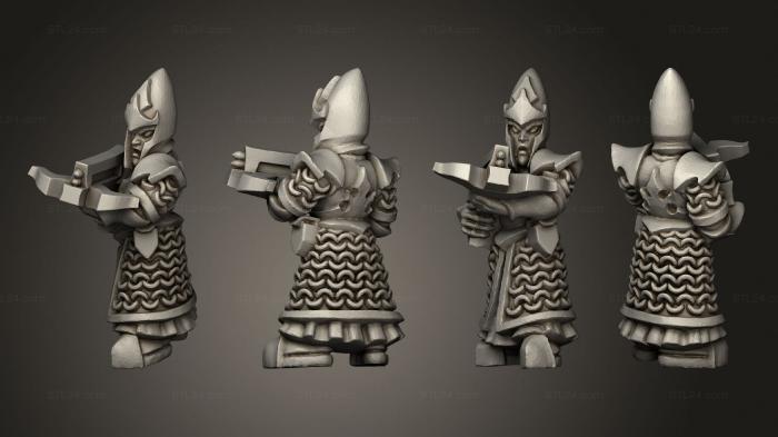 Military figurines (dire elf crossbow 8, STKW_5179) 3D models for cnc