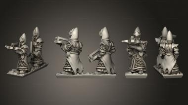 Military figurines dire elf crossbows 02 3d model