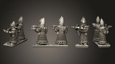 Military figurines dire elf crossbows 05 3d model