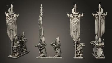 Military figurines dire elf crossbows 13 3d model
