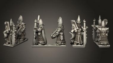Military figurines dire elf crossbows 15 3d model