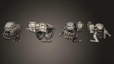 Military figurines Dogosaur Gunners A 1 3d model