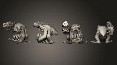 Military figurines Dogosaur Gunners A 2 3d model