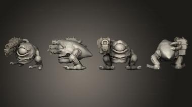 Military figurines Dogosaur Gunners A 3 3d model