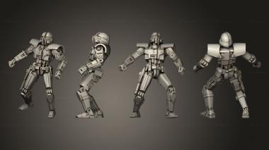 Military figurines dominator damaged 05 3d model