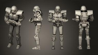 Military figurines Dominator holdingblaster 3d model