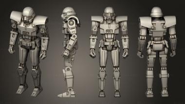 Military figurines Dominator no side blaster 3d model