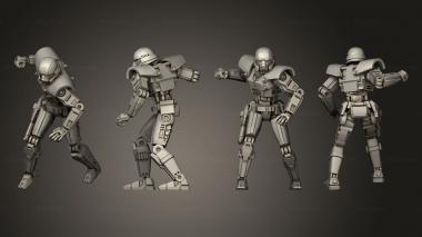 Military figurines Dominator punching 3d model