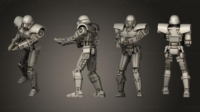Military figurines (Dominator shooting 3, STKW_5252) 3D models for cnc