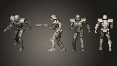 Military figurines Dominator shooting 4 3d model