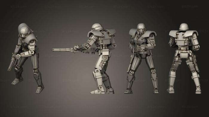 Military figurines (Dominator shooting heavy, STKW_5254) 3D models for cnc