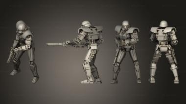 Military figurines Dominator shooting heavy 3d model