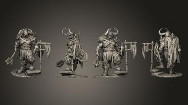 Military figurines doom warrior 1 3d model