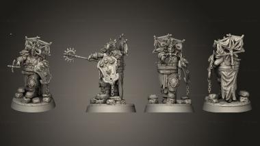 Military figurines doom warrior 2 3d model
