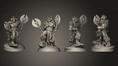 Military figurines Doom Warriors 3 3d model