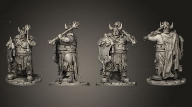 Military figurines Doom Warriors 4 3d model