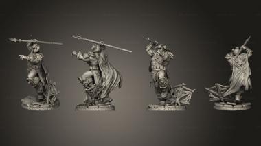 Military figurines Doom Warriors 5 3d model