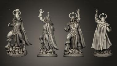 Military figurines Dostrath dark socerer 3d model