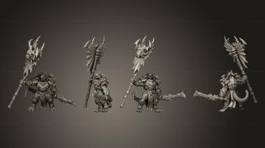 Military figurines Drachon icon bearer 3d model