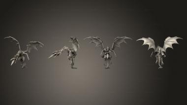 Military figurines Draconic Demon White Breath Attack 3d model