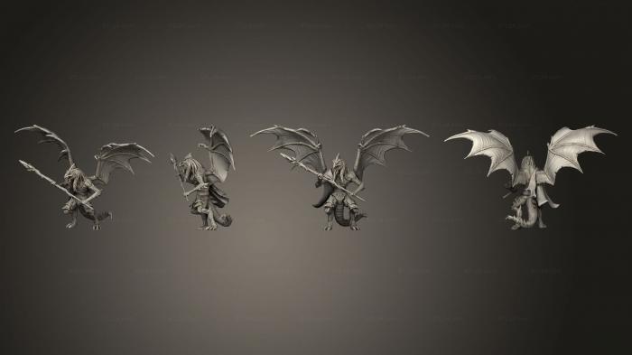 Military figurines (Draconic Demon White Scepter, STKW_5285) 3D models for cnc