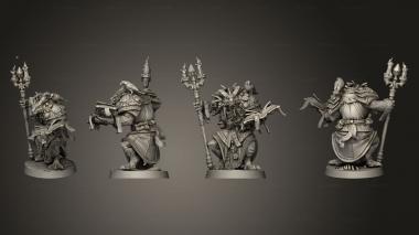 Military figurines dragonborn warlock crow 002 3d model