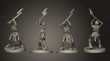 Military figurines draugr 5 warrior 3d model