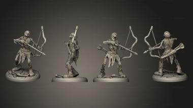 Military figurines draugr 6 archer 3d model